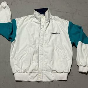 Vintage Good Year Promo Jacket - UA 1980s Dunbrooke - Made in USA - Size L